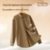 MINISO Men's Pure Cotton Business Casual Long-Sleeve Shirt