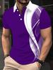 2026 Summer Men's Polo Shirt - 3D Printed Design Breathable Lightweight Stylish and Fashionable Outdoor Men's Clothing