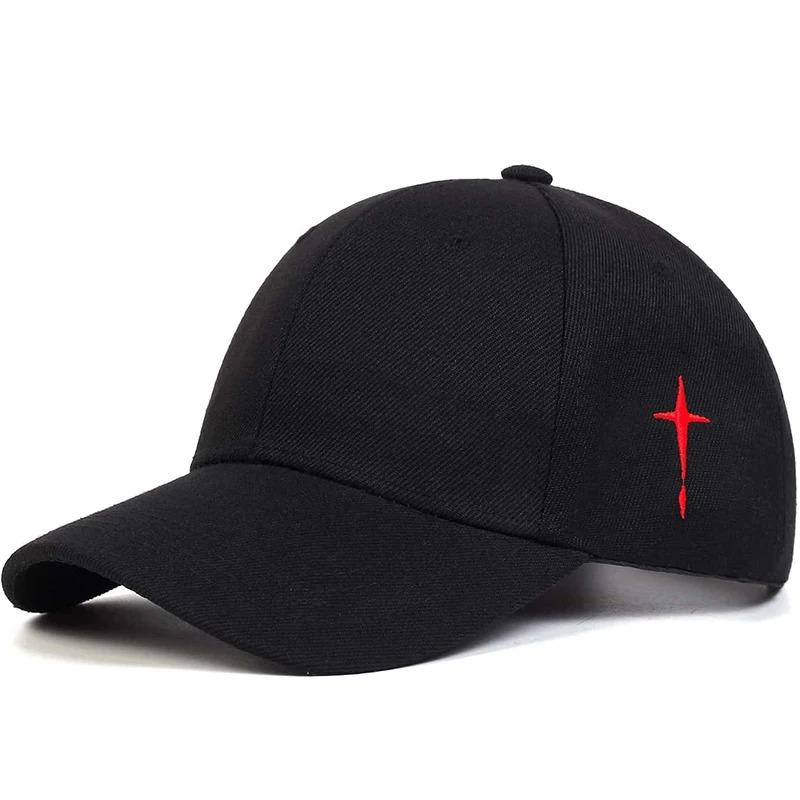 Unisex Simple Cross Water Drop Embroidery Baseball Caps Spring And Autumn Outdoor Adjustable Casual Hat Sunscreen Hat