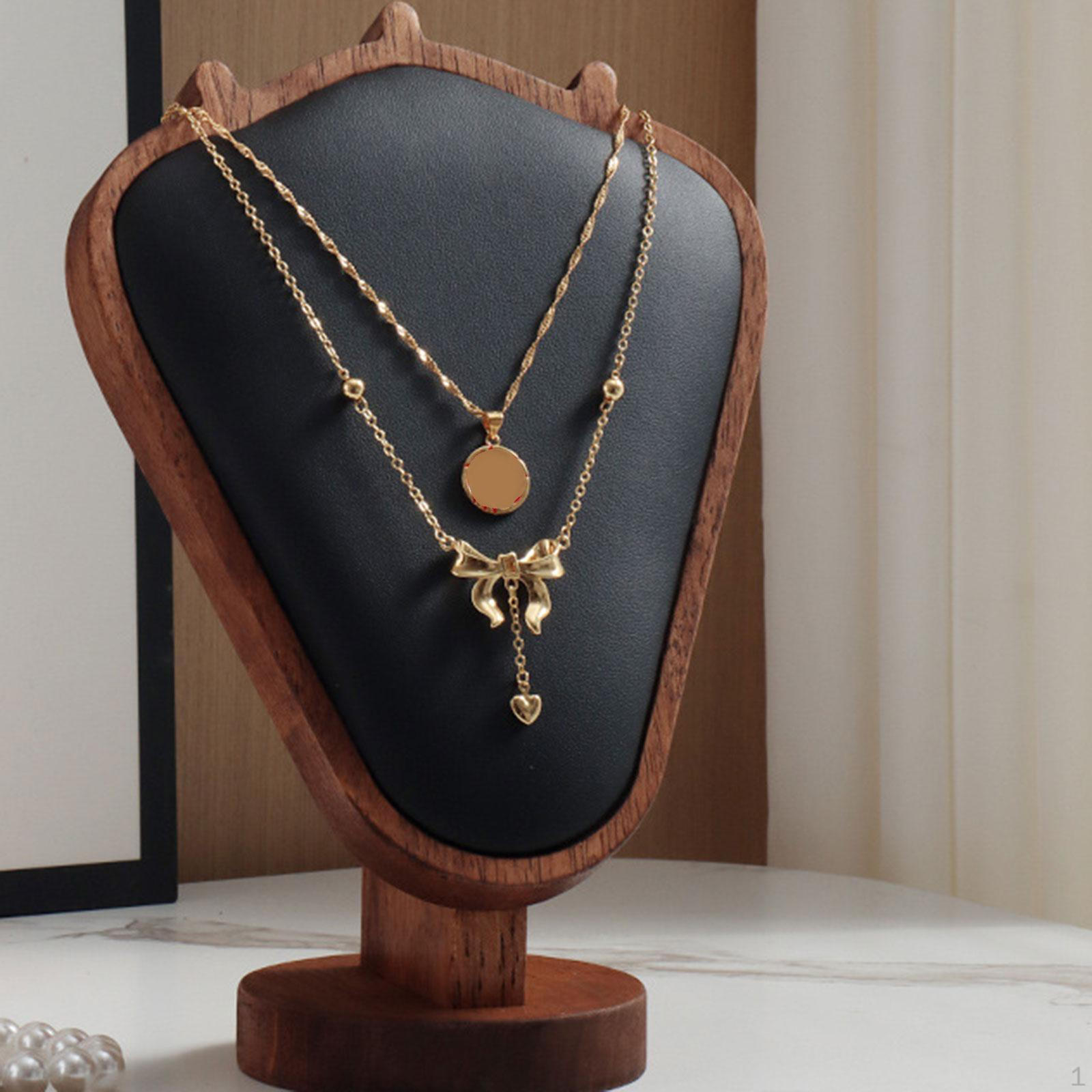 

Подставка для ювелирных изделий с деревянной основой для розничного использования