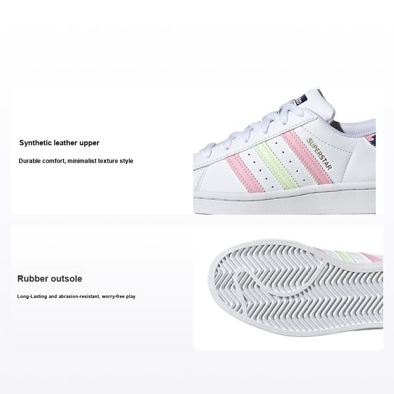 adidas Superstar Bianco Floreale Uomo Sneakers Bianco Nuvola Quasi Lime Rosa Vero GY3330
