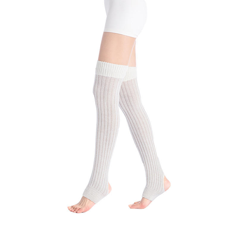 Womens Leg Warmers Winter Warm Ankle Stretch Knitted Thigh High Over Knee Long Socks Ladies Boot Sock Gaiter Female Stockings