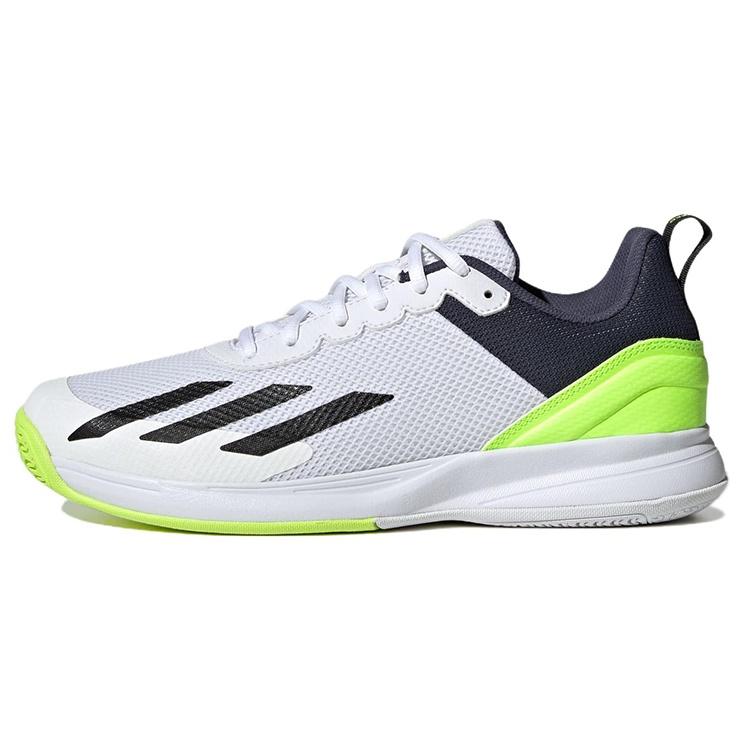 adidas COURTFLASH SPEED TENNIS SHOES  White Lucid Lemon  Men s IG9539 EU 40
