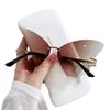 Butterfly Sunglasses Women'S Large Frame Gradual Change Color Sunglasses Trend Street Sunglasses