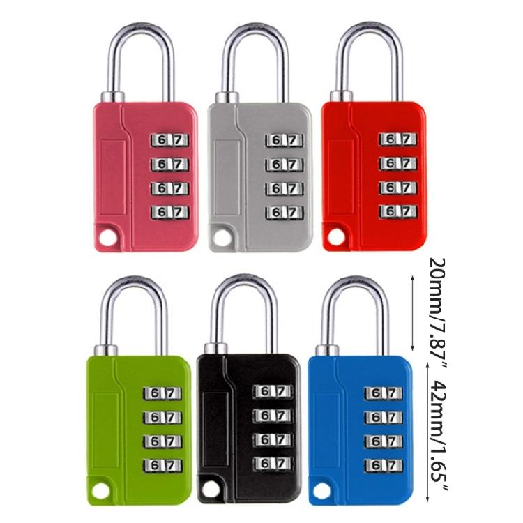 4Digit Combination Lock Small Padlock Portable Password Lock Luggage Lock