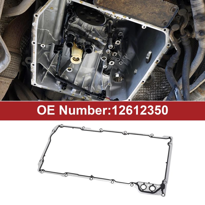 X Autohaux No.12612350 Car Transmission Filter Oil Pan Gasket for Chevrolet Avalanche 2007-2013 for Chevrolet Impala 2006-2009