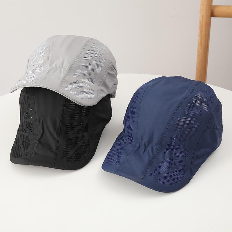 Summer baseball cap, thin tennis cap, forward cap, fashionable baseball cap, sun-protection fishing hat, sun hat, men's sun hat
