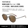 Sunglasses for Men and Lightweight Metal Electroplated Textured Silicone Nose TAC Suitable for Commuting and Driving [PUKCLAR] Women, Frame, Straps,