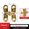 Zinc Alloy 180° Concealed Cross Hinge for Dining Tables