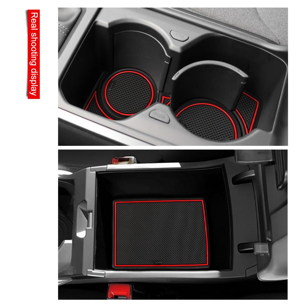For Kia K4 2026 Car Gate Slot Mat Interior Accessories Non-Slip Mats Cup Holders Protective Pads