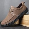Martin Shoes Men's Autumn 2025 New Simple Casual Shoes Youth Lace-up Round Head Pigskin Low-top Tooling Trendy Shoes