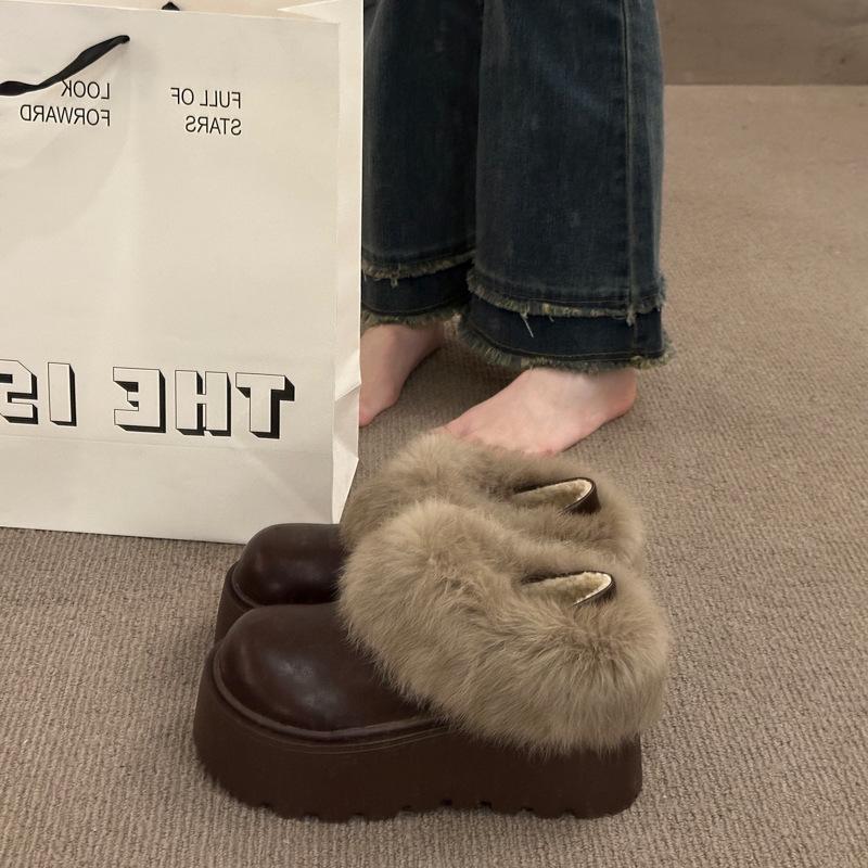 

Women s lightweight comfortable thick sole waterproof cold warm padded snow boots non-slip wear outdoor sports leather cotton boots 39