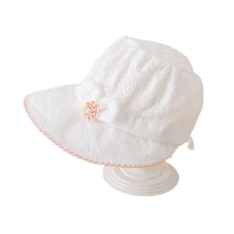 Girls' Lace Princess Sun Hat - Cute & Adorable Wide Brim for Spring/Summer