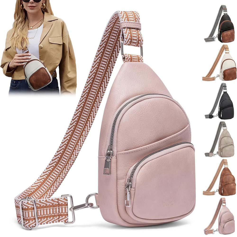 1Pc Fashion Women Sling Backpack Ladies Chest Pack Daypack Crossbody Bum Bag Shoulder Bag