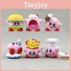 Style Delightful 6 Kirby Food Figurines Pvc Cute Anime Character Car Decor