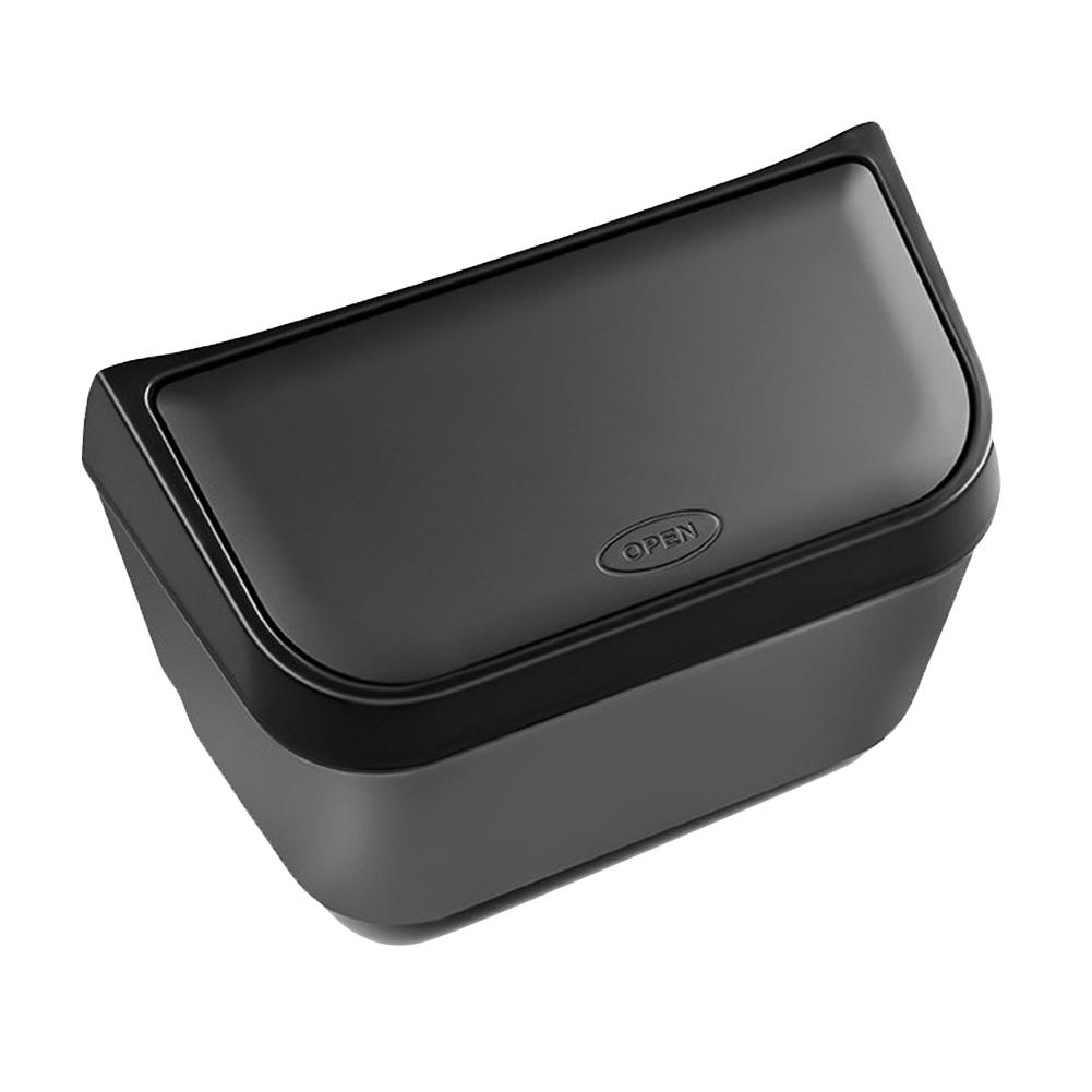 

Vehicle Trash Container Car Trash Can Plastic Vehicle-mounted Direct Replacement Practical Design Easy Installation матовий чорний колір