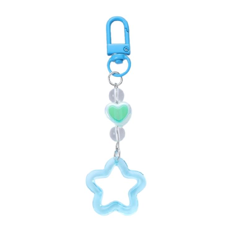 

Trendy Pentastars Key Rings Pendant Acrylic Car Keys Bags Keychains Accessories 1 синий
