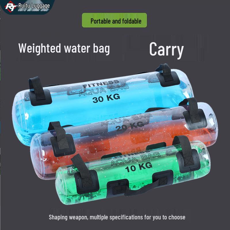 Transparent PVC Water-Filled Fitness Weight Bag - Squat and Exercise Equipment