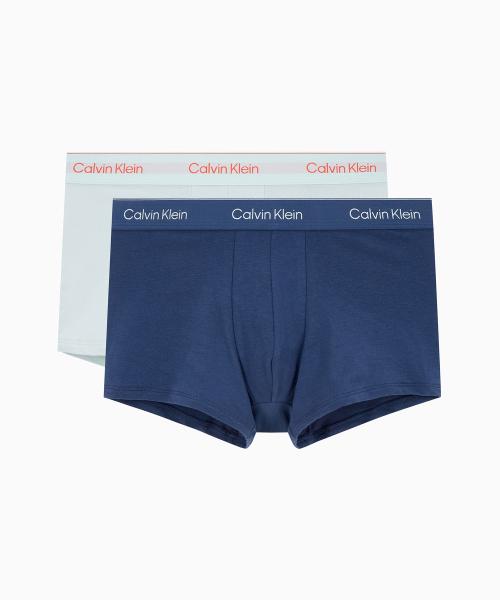 

[CK] Мужские трусы-боксеры Icon из хлопка с эластаном, 2 шт. NB43912WB [Отправка из Кореи] 100% Оригинал Light Green Blue - S