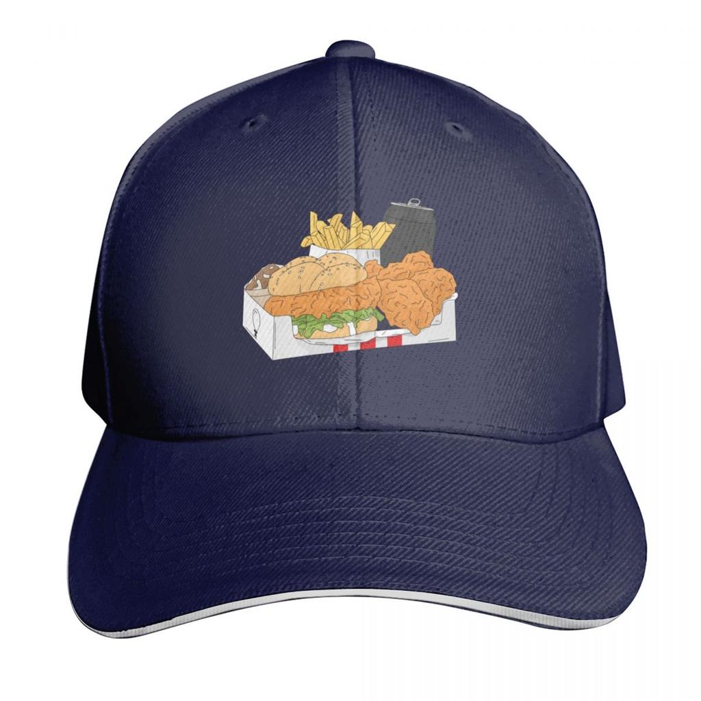 Fast Food Design Baseball Cap Gift For Him Her Casual Daily Wear Quick Dry Performance