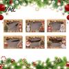 Candy Packaging for Christmas 6Pcs Paper Gift Boxes, Xmas Color Printed Foldable Cookie Treat Holiday Bakery Desserts, Candies, Goodies, Party