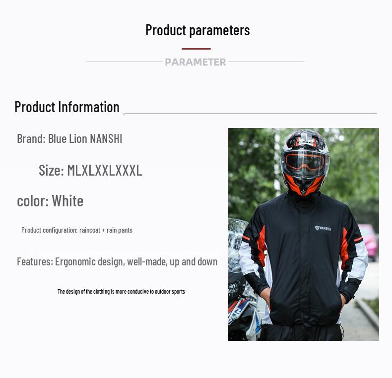 Blue Lion Stormproof Motorcycle Rain Suit: Waterproof Riding Jacket & Pants Set