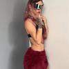 Top Sexy in Rete con Decorazioni di Strass per Nightclub e Festival