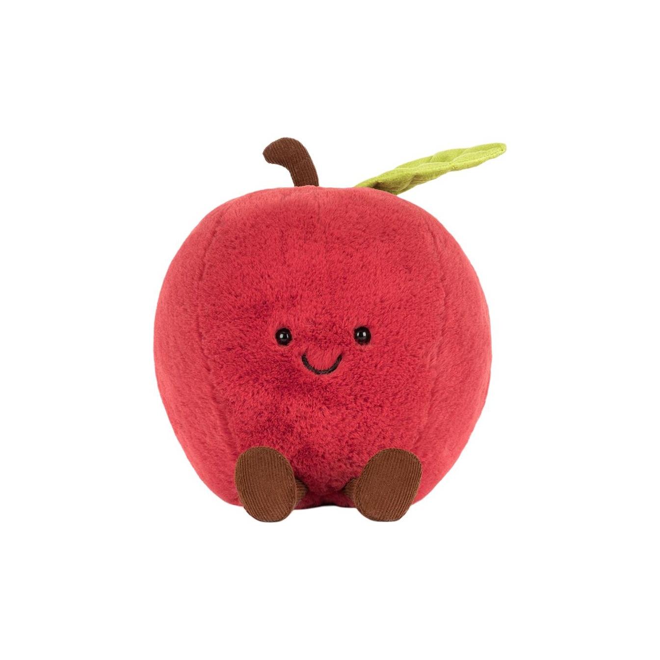 

JELLYCAT Fun Food Apple Cute Doll Plush Doll Sitting 13cm high Box Not Included