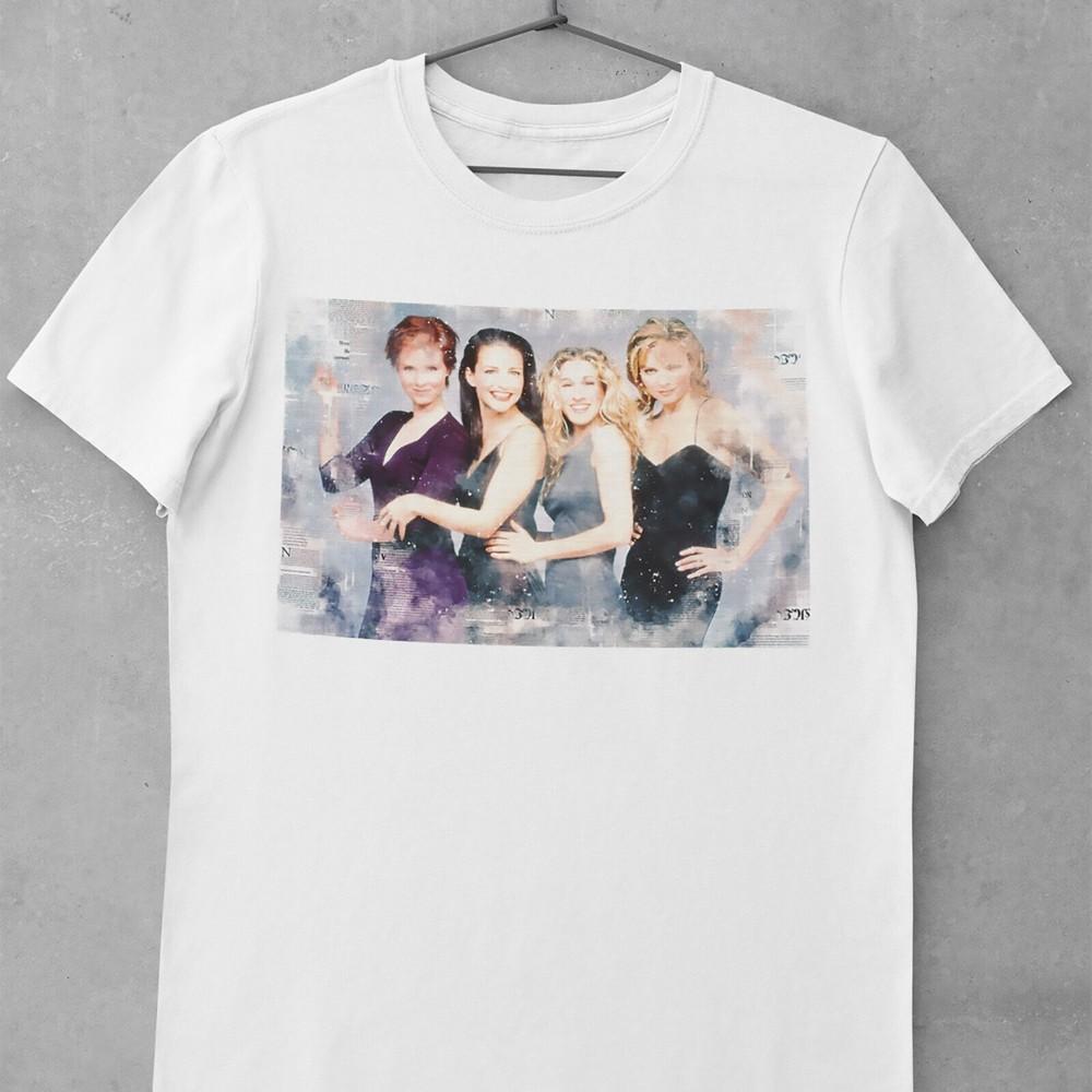 Vintage Shirt New York Besties Carrie Bradshaw Unisex Sleeve Tee Shirt for Sex a Unisex T-Shirt XL