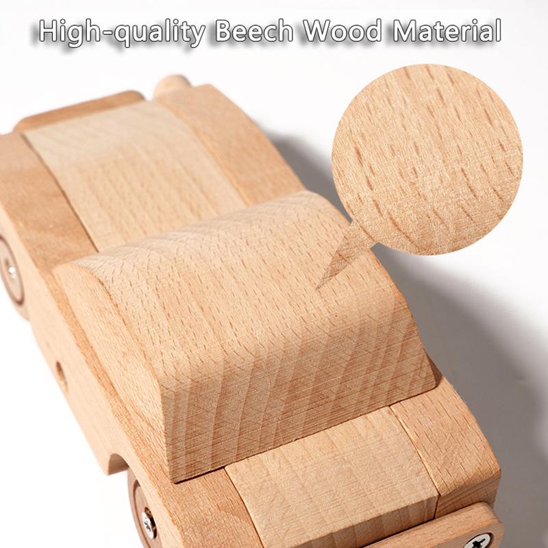 Wooden Screw Assembly Car Montessori Toys Kids Fire Engine Train Creative DIY Vehicle Model Fine Motor Training Educational Toys