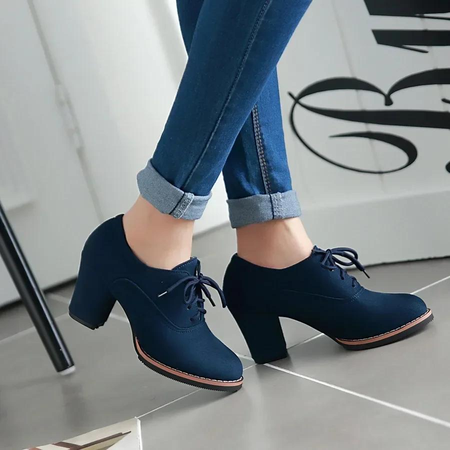 New Design High Heels Shoes Lady Pumps Cross-tied Women Classic Office Lady Pumps Woman Shoes Retro Shoes Women