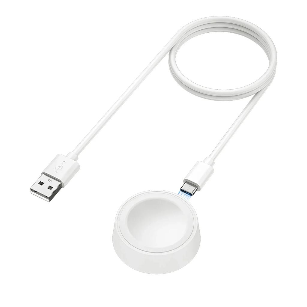 Nový přenosný pro Samsung Watch 7 Bezdrátová magnetická nabíječka Dock s portem Type C Nabíjení pro Galaxy Watch 7 6 5 4 3 Univerzální Ultra