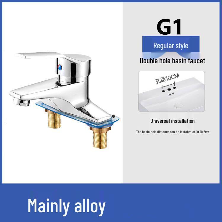 Stainless Steel Rotating Faucet for Kitchen & Wash Basin - Hot & Cold Water Switch