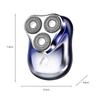 Электробритва с тремя головками, мужская мини-бритва, полностью моющаяся, портативная, перезаряжаемая бритва для бороды