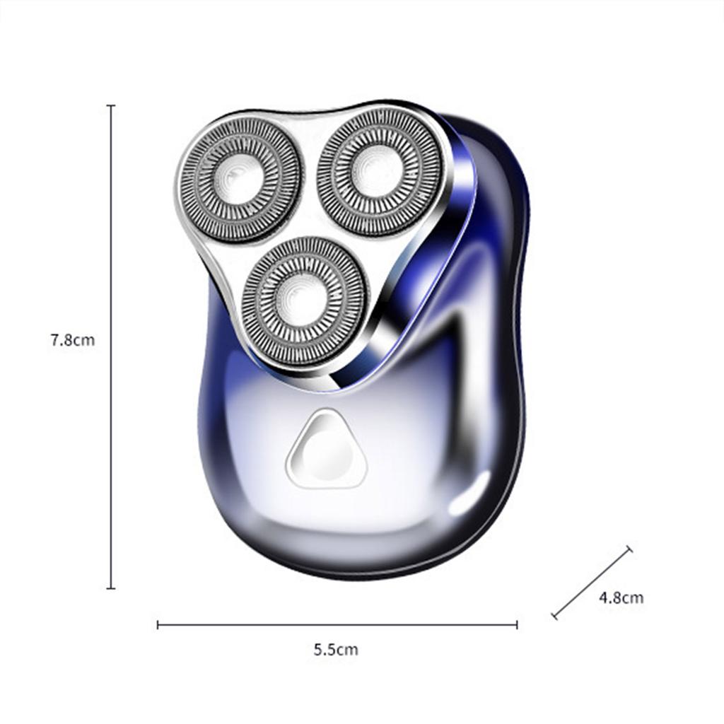 Triple Head Razor Electric Men s Mini Razor Full Body Wash Portable Rechargeable Beard Razor