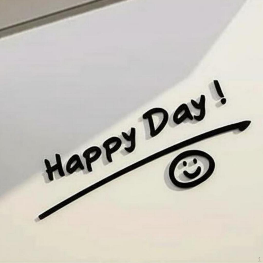Removable Smile Face Wall Decal, Creative Decorative Sticker, Restaurant, Home, Easy To Apply,