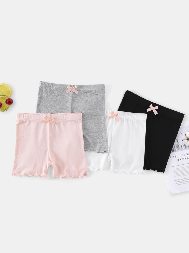 Letnie Szorty Bezpieczeństwa Modal dla Dziewcząt - Lekkie, Zapobiegające Ekspozycji, Legginsy Trzy Czwarte dla Studentek