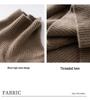Women's Thick High Neck Cashmere Knit Pullover Sweater