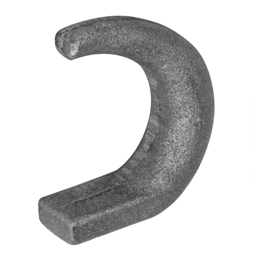 Fanmao 10pcs Welded Trailer Safety Chain Rope Hooks Flat Base Tie Down Hooks Diameter 17mm Max