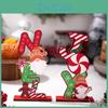 Man Gingerbread Wooden Christmas Decor With Colorful Letters For Holiday Decor