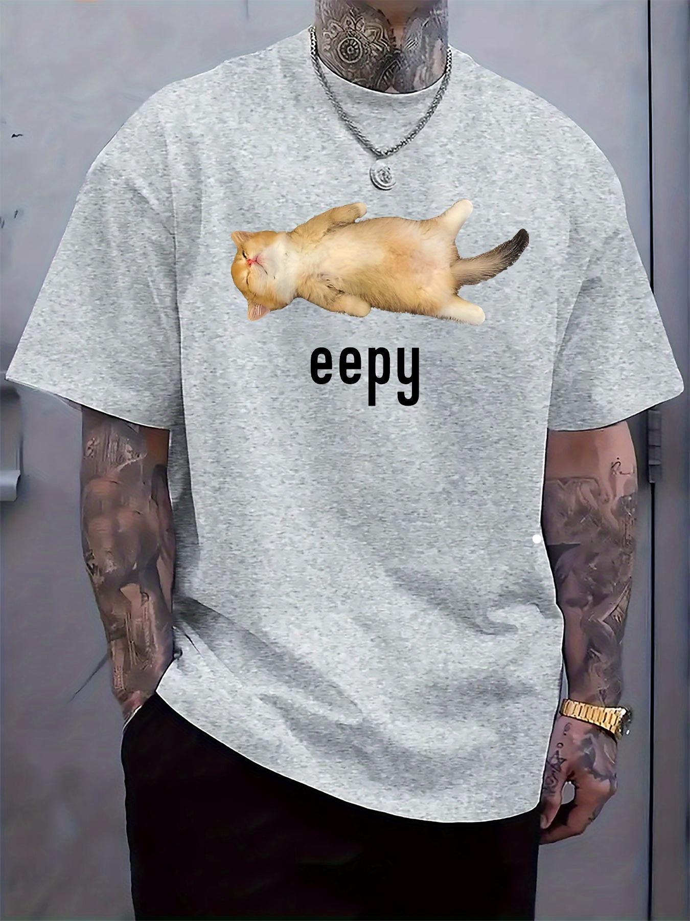 Round Neck Short Sleeve Tshirt Featuring a Cute Sleeping ... XL