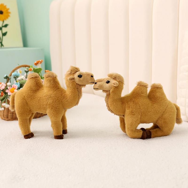 New Simulation Standing Camel Plush Toys Soft Stuffed Steric Camel Toys For Children Creative Decor For Bookcase/Car Funny Gift