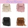 Pu Water Bucket Bag With Tassels For Daily Casual Street Style Women