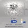 Nordic modern dandelion crystal chandelier ceiling light room home decoration light restaurant light bedroom 220V ceiling light