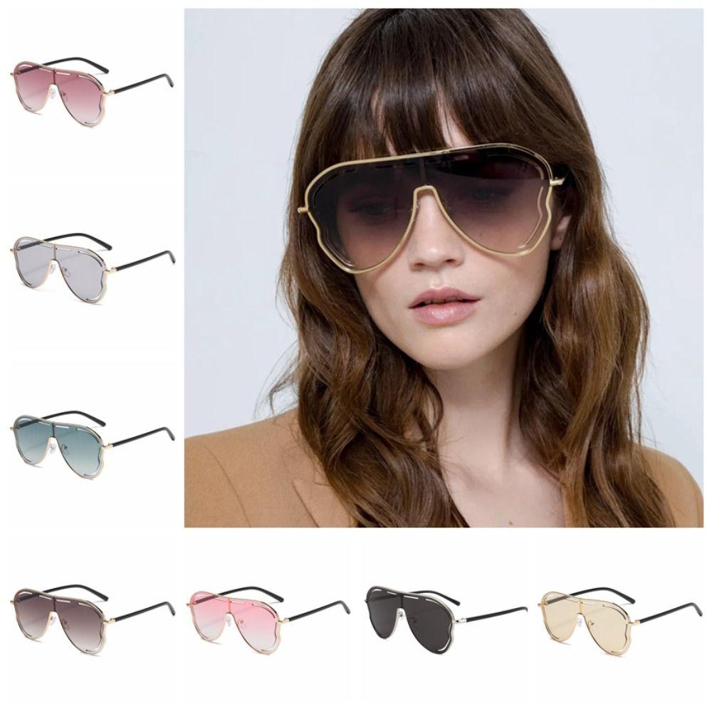Big Frame Women Sunglasses Y2K Anti-UV Glasses Classic Pilot Sunglasses  Business