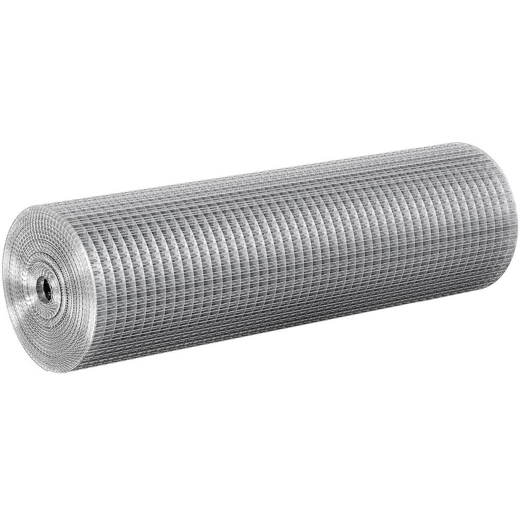 Hardware Cloth, 1/2 inch 24in x 50 ft 19 Gauge, Hot Dipped Galvanized Wire Mesh Roll, Chicken Wire Fencing, Wire Mesh for Rabbit Cages, Garden, Small