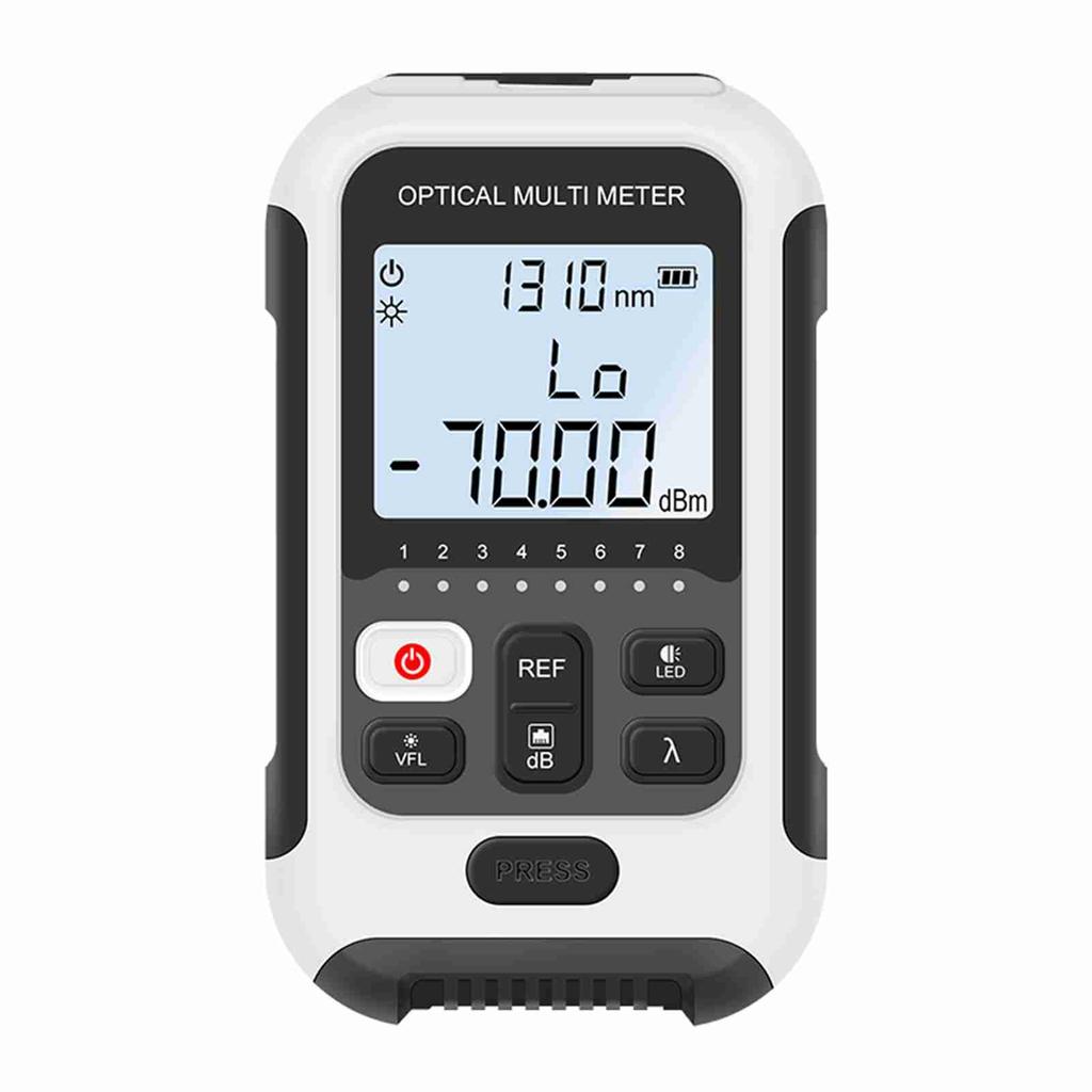 Portable Lightweight 3 In 1 Optical Power Meter High Accurancy Network Tester Digital Display Optical Fiber Tester with LED Ligh