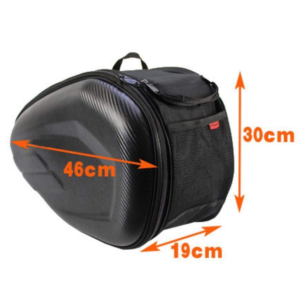 Motorcycle Saddlebags: Tail Bag with Helmet Storage & Waterproof Cover