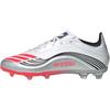 F50 Series Abrasion Resistant Low Top Kids' Soccer Shoes White Silver Kids' Sneakers JP7451