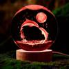 3D Dolphin Moon Crystal Ball Birthday Gift Crystal Ball Decoration